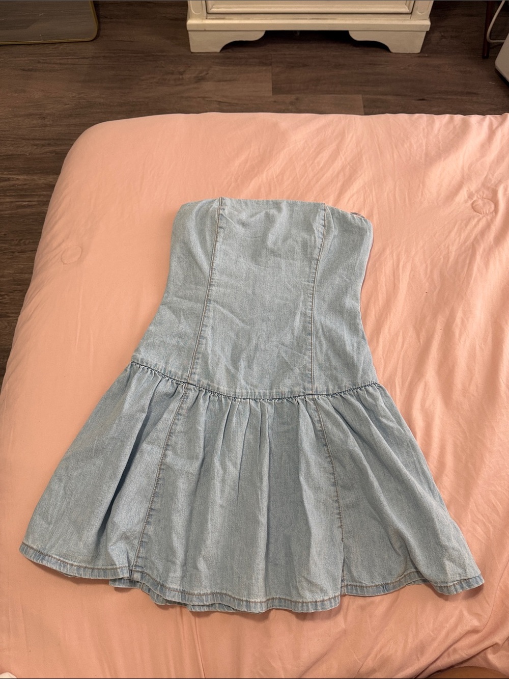Zara light Blue women mini dress